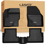 LASFIT Floor Mats Fit for Lincoln MKC 2019 2018 2017 2016 2015 TPE All Weather Floor Liners Custom Fit Car Mats 2015-2019 Accessories, 1st and 2nd Rows Floor Mats - Black