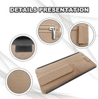 Car Sun Visor Storage Bag, Soft Leather Surface Organizer, Scratch-Resistant Auto Sunshade Organizer Bag, Can Store ID Card, Eyeglasses, Pen, Driving License etc (Beige)