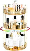 360 Rotating Makeup Organizer - Large Capacity Spinning Perfume & Cosmetic Skincare Holder for Vanity & Countertop (Vibrant O