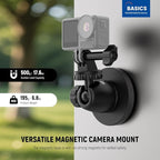 NEEWER Basics Magnetic Camera Mount for Action Camera Compatible with GoPro Insta360 DJI AKASO Accessories, Strong Magnet 360° Ball Head Mount for Car Video Recording Live Streaming, GP-101