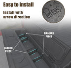 Muslogy for 2023-2026 Colorado & Canyon Tailgate Organizer Storage Divider 4PCS Black ABS Material Compatible with Chevy Colorado/GMC Canyon StowFlex Tailgate Accessories 2023 2024 2025 2026