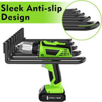 ENONCI Power Tool Organizer, Drill Holder Wall Mount,Thickened Drill Rack,50 lb Garage Storage Heavy Duty Drill Organizer Uti