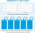 50 Pack Luggage Tags for Suitcases, Airplane Travel Essentials for Flying, International Travel Must Haves, and Luggage Acces
