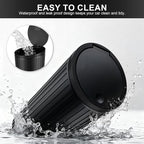 SINGARO 2PCS Car Trash Can with Lid, Leakproof Mini Garbage Bin for Car Cup Holder, Small Trash Can for Vehicle, Home & Office - Includes 60 Bags, Easy Clean (Black)