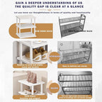 SAN HE Bamboo Shoe Rack 5Tier- Vertical White Shoe Rack for Small Spaces, Tall Narrow Shoe Rack Organizer for Closet Entryway