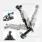 FIFIELD Hydraulic Camera Boom Arm with 6in Vacuum Car Suction Cup Mount, Quick Release NATO Rail, Shock Absorber Arm Compatible with DJI Osmo Pocket 3 Insts360 X5 X4 X3 GoPro Hero