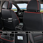 Coverado Car Seat Covers, Front Covers for Cars, Car Seat Cover Front Seats, Car Seat Protector Waterproof, Leather Cushion, 