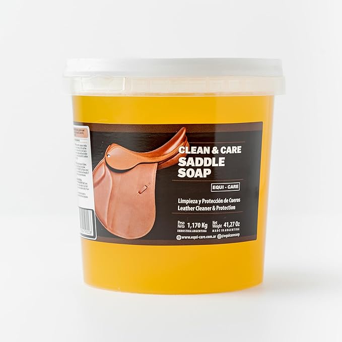 EQUI - CARE: Clean & Care Saddle Soap, Glycerin-Based soap with Added Moisturizers Designed to Clean and Condition Leather. K