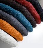 Quick Install Braided Pattern Nappa Leather Steering Wheel Grips,Woven Texture Car Steering Wheel Cover,for Women,for 14 to 1