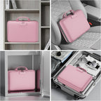 DocSafe Fireproof File Organizer with Lock, Hard-Shell Case Fireproof Document Box with 13 Pocket Accordion File Folder, Port