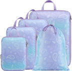 Cambond Compression Packing Cubes for Travel - Lightweight Expandable Travel Bags Luggage Organizers Travel Essentials Compre