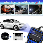 OBD2 Scanner Diagnostic Tool - Check Engine Light Code Reader, Reset Function, Data Stream, I/M Readiness, Full Features, Modes