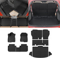 Floor Mats Compatible with 2023 2024 2025 2026 Honda CRV Cargo Mats Liner TPE Back Seat Cover Trunk Mats Fuel 2024 CR-V Accessories Non-Hybrid (Lower Deck, Trunk Mat+Backrest Mats+Floor Mats)
