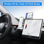 Magnetic Phone Holder for Laptop, MagSafe Laptop Phone Mount for iPhone 17/16/15/14/13/12 & All Phones, 180°Adjustable, Magnetic Phone Holder for Tesla Monitor (Silver)