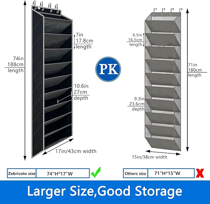 shoe organizer,70 Pounds Large Capacity,20-30-Pair over the door shoe organizer,10 Tiers shoe rack for closet,New upgrade Ant