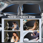 ZATOOTO Car Window Shades for Toyota RAV4 2019-2024, 4 Pcs Magnetic Car Window Covers - 100% Block Light Privacy Curtains, Side Window Sun Shade for Baby Breastfeeding, Sleeping, Camping