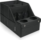 MULISOFT Car Seat Organizer- Backseat Car Organizer with 11 Storages Compartments and 2 Cup Holders, Organizers and Storage,