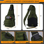 Survival Kit, 250pcs Survival Tools Tactical Gear and Trauma Bag, Survival First Aid Kit with Molle Crossbody Bag & Emergency