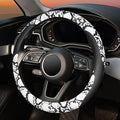ZHOL Snake Skin Steering Wheel Cover Leather 14.5-15 Inch, Reversible Car Steering Wheel Cover for Women Men, Anti-Slip Desig