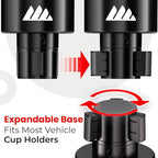 [Upgraded] Integral Ultimate Car Cup Holder Expander - Adjustable Base - Organizer & Expander for Vehicles - Compatible with 