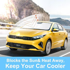 Front Windshield Sun Shade Foldable Car Front Window Sun Shade Windshield Shade Custom Fit for 2019-2023 Kia Forte Block UV Rays Accessories Heat Keep Cooler
