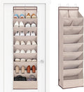 STORAGE MANIAC Over the Door Shoe Organizer Heavy-Duty Large Deep Pocket Hanging Shoe Organizer Shoe Rack Door Closet Shoe Or