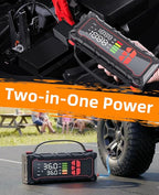 5000A Car Battery Jump Starter with Air Compressor 160PSI, Jumper Starter Portable for 7.0L Gas/6.0L Diesel, Jump Box for Car Battery with Tire Inflator & Power Bank& Jumper Cables, Emergency Kit