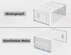 SIMPDIY Shoe Storage, 12 Pack Shoe Organizer for Closet, Shoe Boxes Clear Plastic Stackable Shoe Containers with Lids for Siz