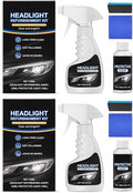 Dodorado Headlight Restoration Kit – No Sanding Required, Fast Cleaning & Ceramic Coating, Restores Yellowed Hazy Headlights 