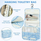 BAGAIL 9 Set Packing Cubes with Packing List Luggage Packing Organizers for Travel Accessories (Blue paisley)