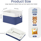 Large Storage Baskets- 15x11x10 inch Storage Bins for Shelves and Closet Organizing, Foldable Fabric Bin for Home Organizatio