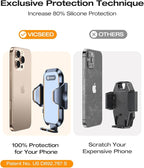 VICSEED Military-Grade Sturdy Car Phone Holder Mount, Upgraded Anti Shake Metal CD Slot & Air Vent Thick Case Friendly Phone Mount for Car Fit for iPhone 17 16 15 Samsung All Phones