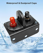 Battery Jump Post Kit, Remote Battery Jumper Terminals with Cable & Mounting Bracket, Heavy Duty Charging Post Battery Terminals Relocation Kit for Car Boat RV Truck UTV ATV Trailer