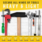 17" Heavy-Duty Magnetic Tool Holder (Upgraded Version) - Extremely Powerful Magnetic Pull Force to Hold Heavy Tools - Profess