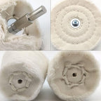 8 pcs Buffing Wheel for Drill,Buffing Pad Polishing Wheel Kits,Wheel Shaped Polishing Tool for Metal Aluminum,Stainless Steel,Chrome,Jewelry,Wood,Plastic,Ceramic,Glass,etc