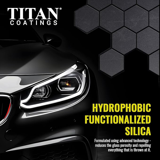 Apex Glass 50ml Hydrophobic Ceramic Coating - Professional Rain Repellent for Windshields & Windows - Long Lasting Nano Silic
