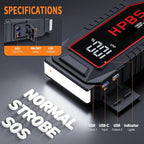 Car Battery Jump Starter, 5500A Peak Jump Starter Battery Pack for Up to All Gas and 10L Diesel Engines, 12V Portable Jump