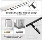 Fun Memories 66 Inch Fireplace Mantel Shelf with Invisible Bracket, 8 Inch Deep Floating Shelf for Living Room, Kitchen, Farm