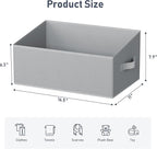 DIMJ Closet Storage Bins 8 Pack - Fabric Storage Baskets for Shelves, Large Clothes Organizers with Handles, Trapezoid Shelf 