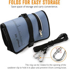 Dovesun Floating Fishing Basket, Collapsible Fish Basket Portable Fishing Net Quick-Drying Rubber Coated Fishing Bait Storage