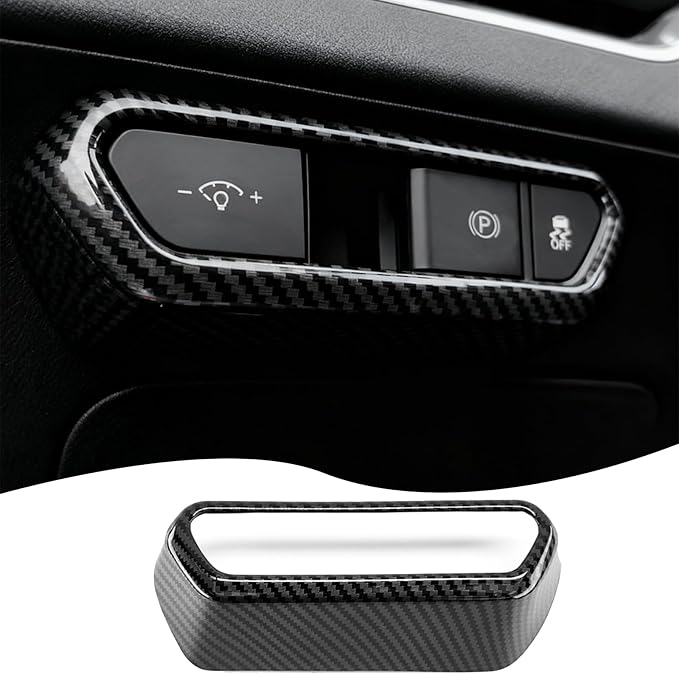 Front Lamp Adjustment Cover,for Kia k4 2024 2025 2026,Stylish Automobile Front Lamp Adjusting Trim Accessories - Carbon Fiber