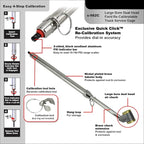 Milton s-982C Calibratable Tire Pressure Service Gauge, Large Bore Dual Chuck, 10-160 PSI