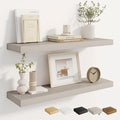Dreamland 8" Deep Long Floating Shelves, 32 Inches Floating Shelves for Wall Set of 2, Large Display & Storage Shelf, Wall Sh