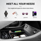 Center Console Organizer Compatible with Hyundai Santa Fe 2021 2022 2023 Lower Center Console Storage Box Tray Interior Accessories