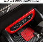 Center Console Switch Cover,for Kia K4 2024 2025 2026, Door Panel Cover,USB Panel Cover,Charging Port USB Hole Protective Cover - Wine Red Protective Accessories