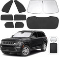 TINGLU Window Shades for Jeep Grand Cherokee 2022-2026(Not for Grand Cherokee L&Jeep Cherokee) 8PCS Accessories Car Side Full Windows Rear Windshield Sun Shade Camping Sun UV Rays Privacy Protection