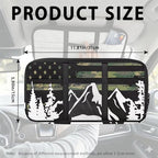 American Flag Visor Organizer for Car Multi-Function Storage Pocket Pouch Case Bag Can Store ID Card,Eyeglasses,Pen,Driving License etc,Mountain Print