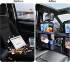 Backseat car organizer(2-Pack),9 storage pockets, car organizer with tablet holder,Car travel essentials for long trips，Car organizers and storage