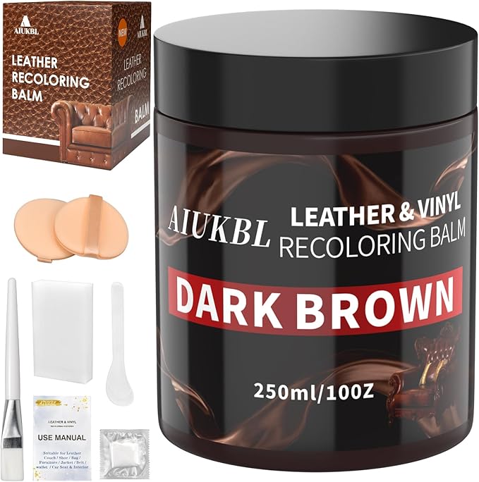 Leather Recoloring Balm, Leather Color Restorer, Leather Restorer for Couches, Leather Scratch Remover, Leather Scratch Repai