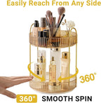 Asayuee 360 Rotating Makeup Organizer,2 Tier Large Capacity Make Up Organizers and Storage,Skincare Perfume Vanity Organizers